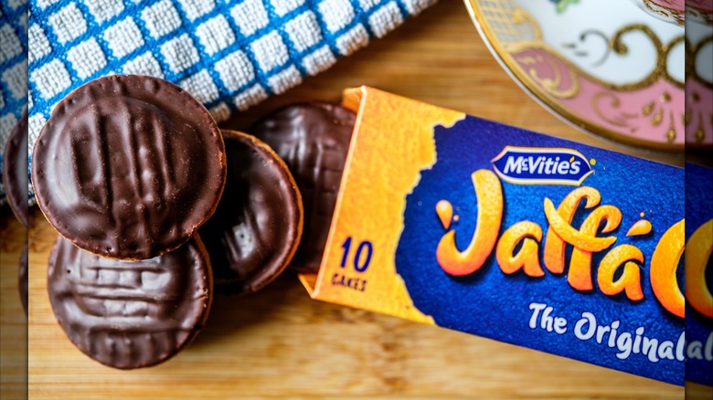 A box of McVitie's Jaffa cakes