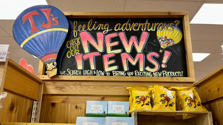 a new item display at trader joe's