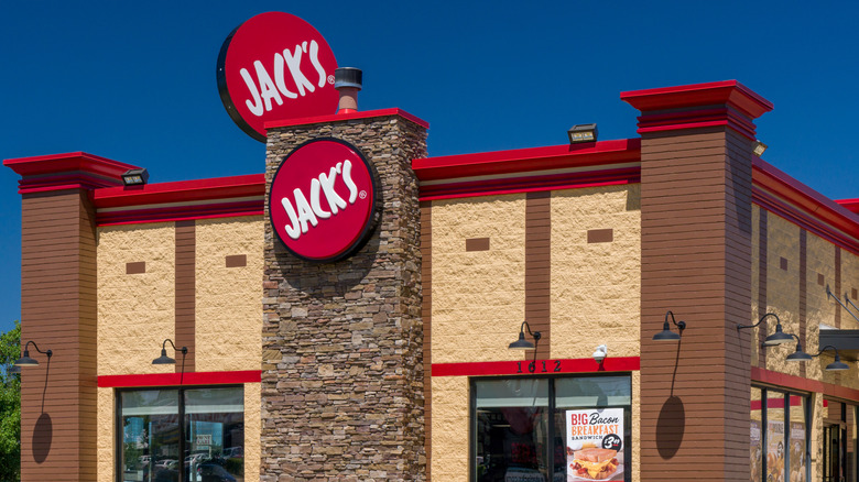 Exterior of a Jack's fast food restaurant