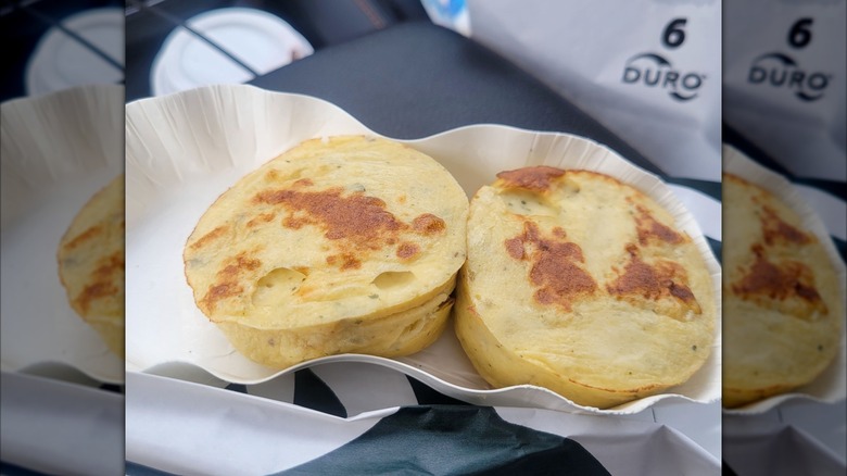 Truffle, mushroom, and brie egg bites