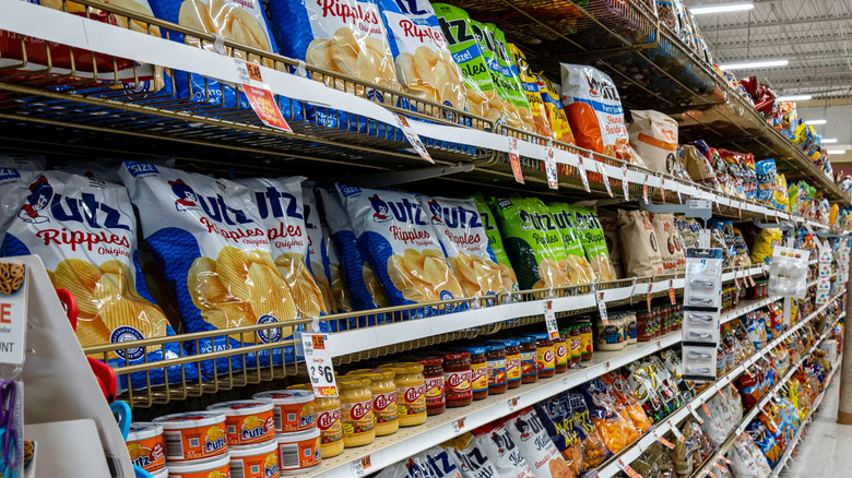 chips aisle in Pennsylvania store