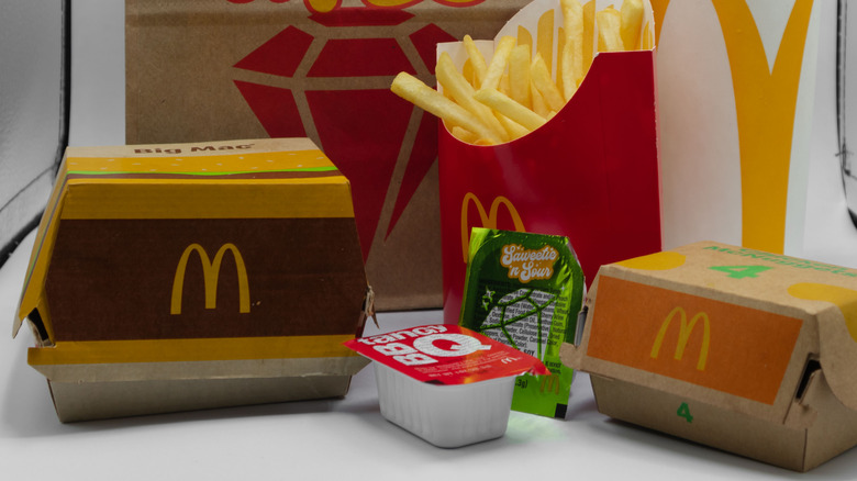 McDonald's meal with Tangy BBQ sauce