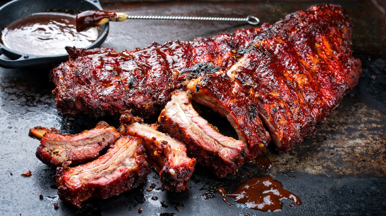 Barbecue pork ribs
