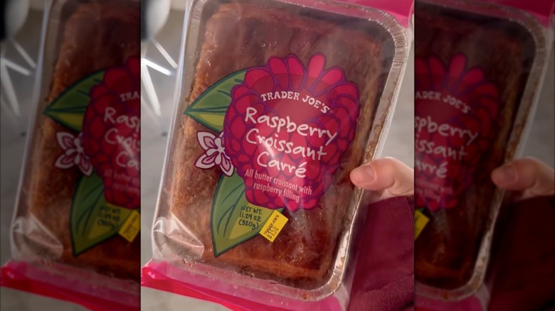 Trader Joe's raspberry croissant carré