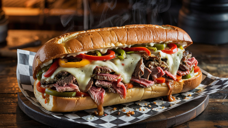 A philly cheesesteak