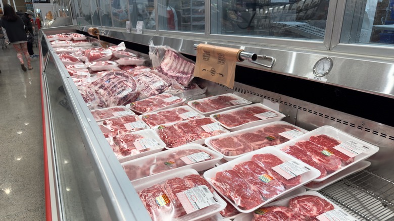 Steak section of costco