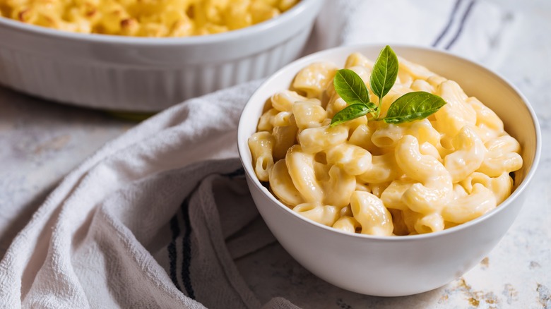 Bowl of mac and cheese