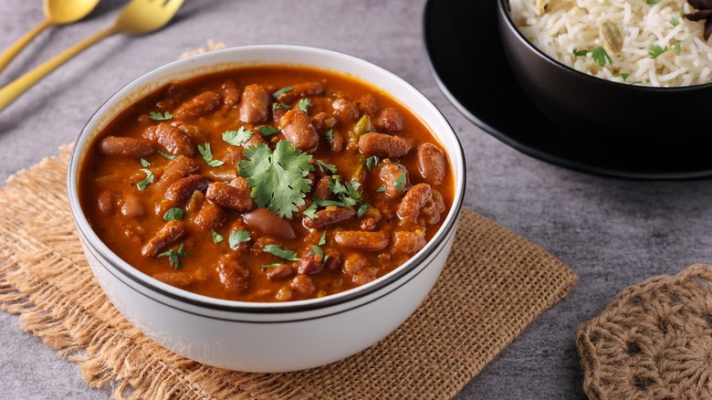 Chili in bowl.