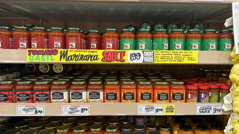 Trader Joe's pasta sauces.
