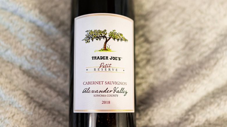 A bottle of Cabernet Sauvignon