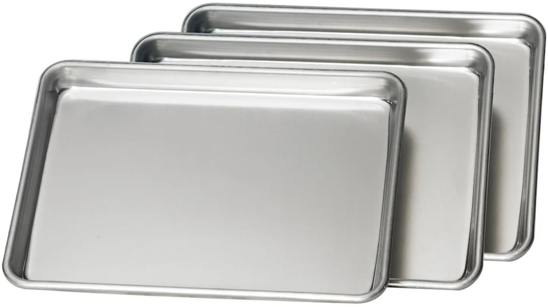 Costco's Tramontina aluminum baking sheet pans.