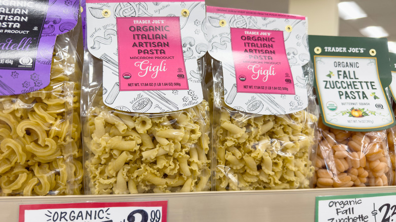 packages of gigli pasta at Trader Joe's