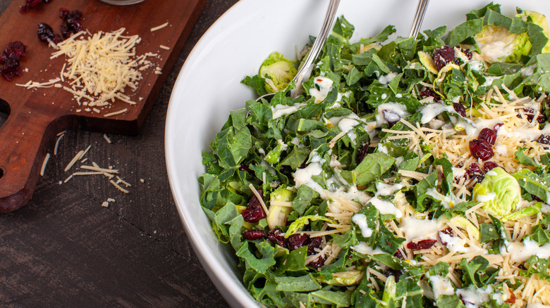 Kale and cranberry salad