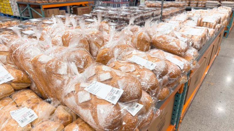 display of Costco bakery items