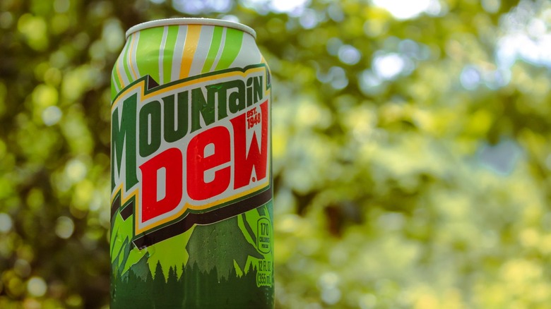 a can of mountain dew