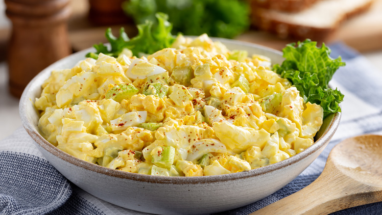 Bowl of egg salad