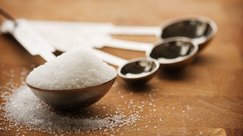 tablespoon of small sugar granules