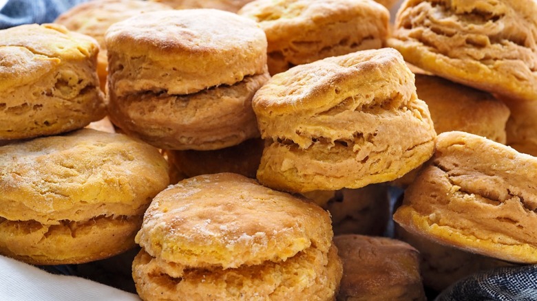A batch of potato biscuits