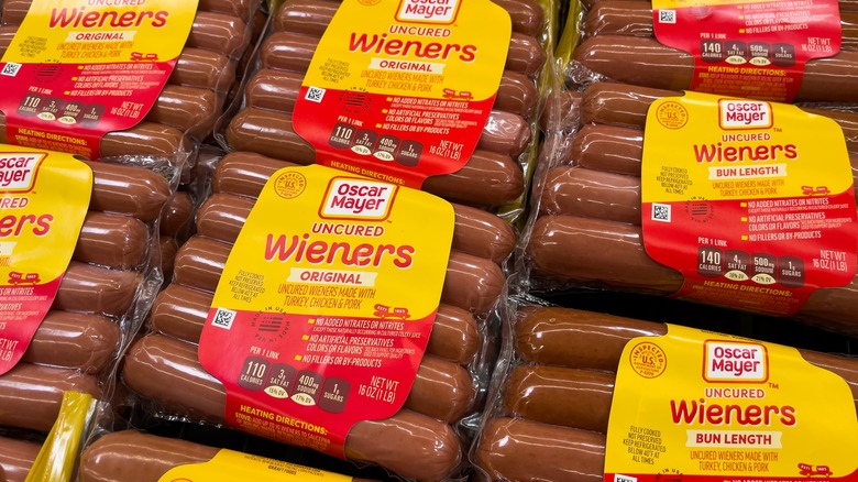 Packages of Oscar Mayer wieners