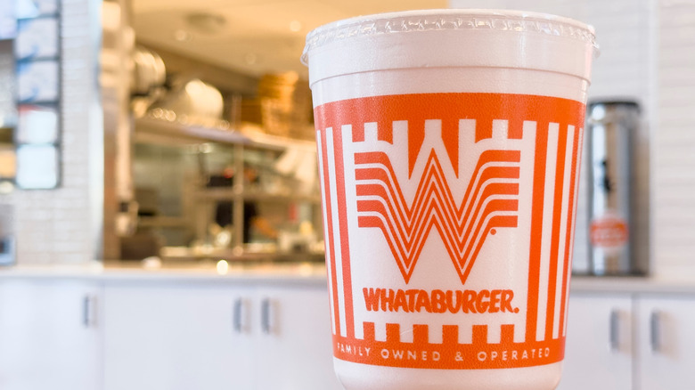 Whataburger drink cup