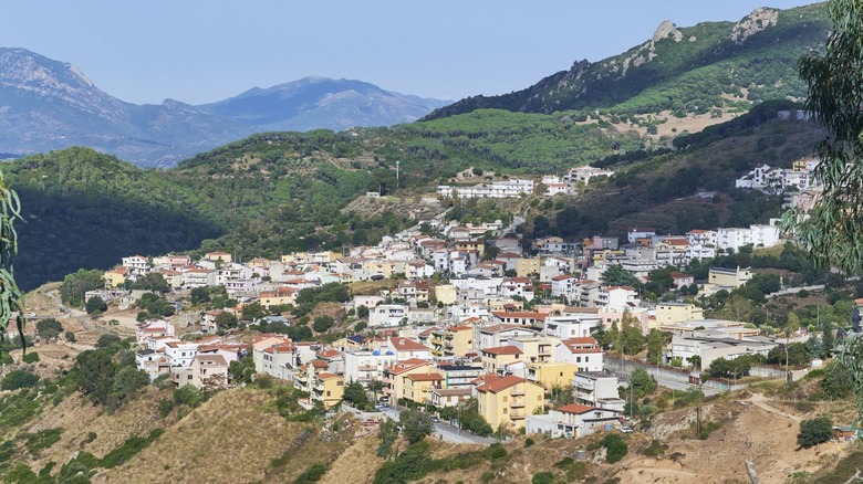 City of Nuoro in Sardinia