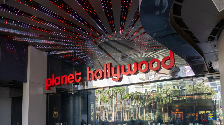 Planet Hollywood sign in Las Vegas