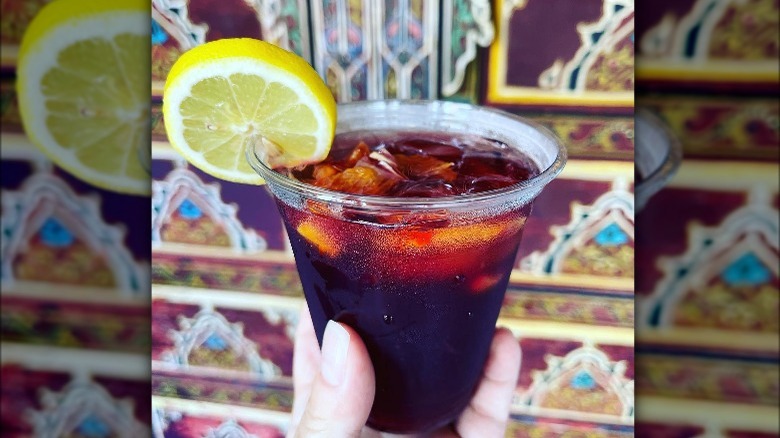 Red sangria at Epcot
