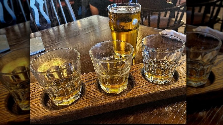 Whiskey flight at Epcot