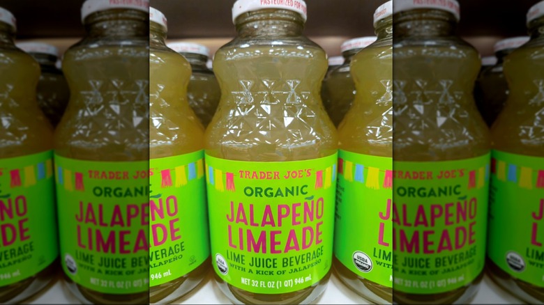 Bottle of Trader Joe's Jalapeño Limeade