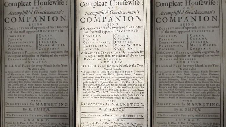 Interior page of The Compleat Housewife