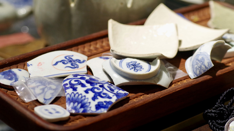 broken porceline pieces