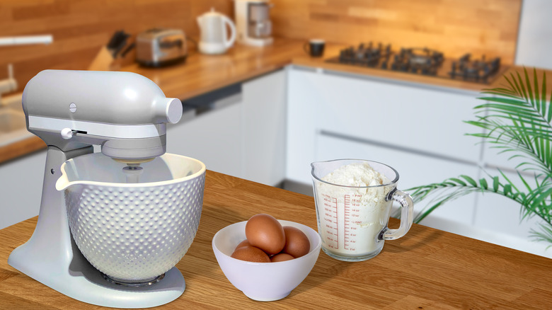 kitchenaid on counter