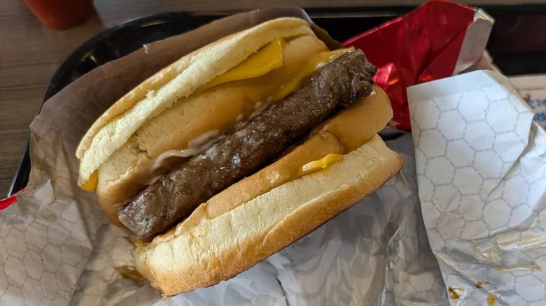 Wendy's grilled cheese cheeseburger