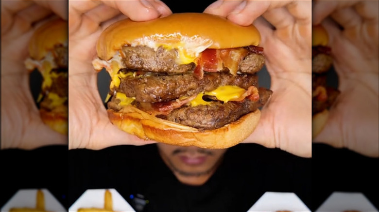 Wendy's Triple Baconator burger