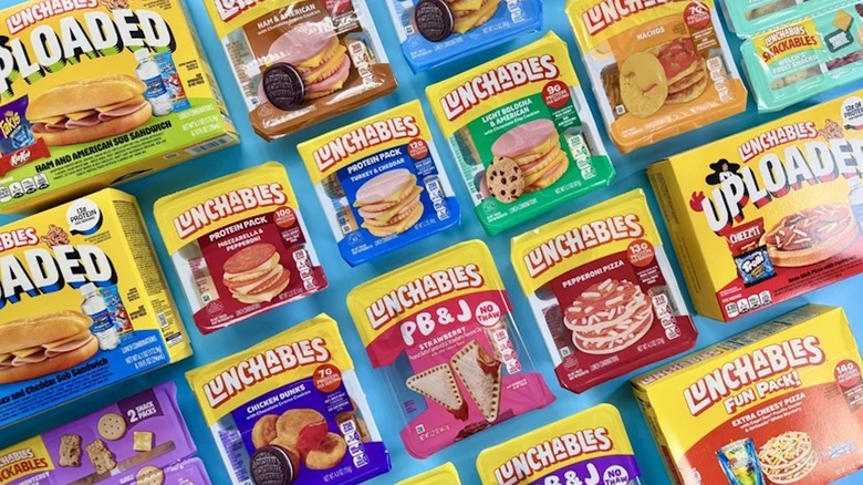Lunchables on a grocery store shelf