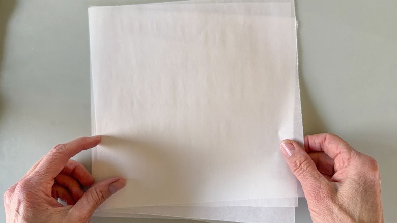 Parchment paper squares