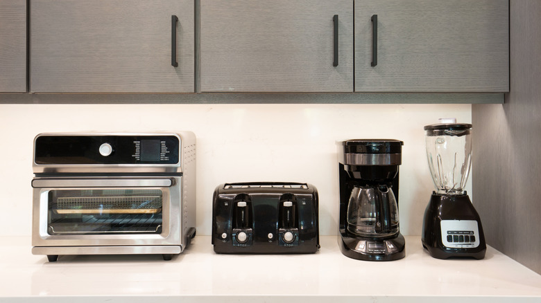 Small appliances on counter