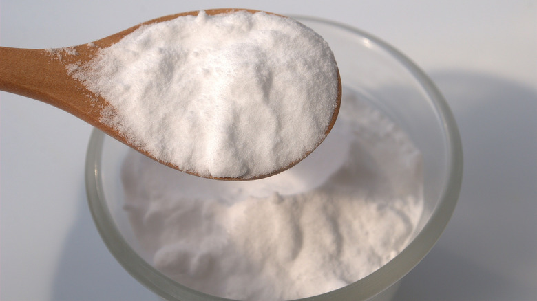 bowl and spoon full of baking soda