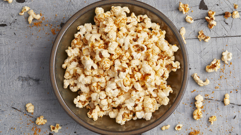 a bowl of seasoned popcorn