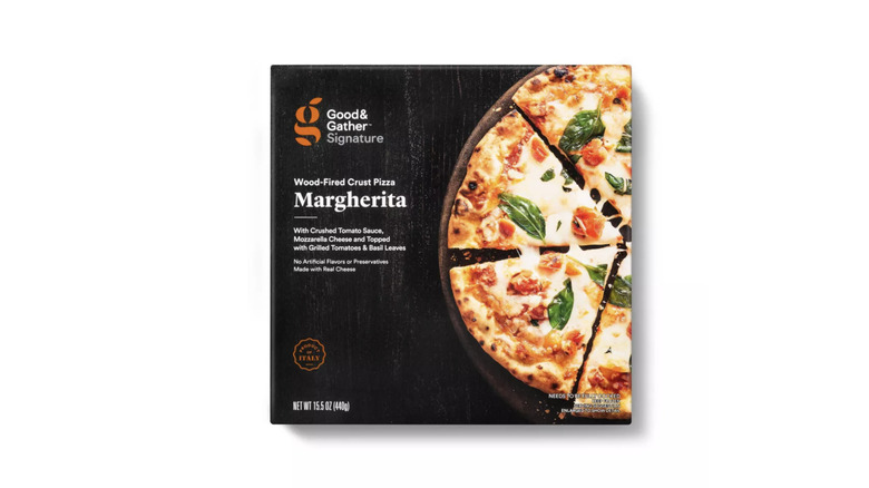 A Good & Gather's ﻿Wood-Fired Margherita Frozen Pizza box