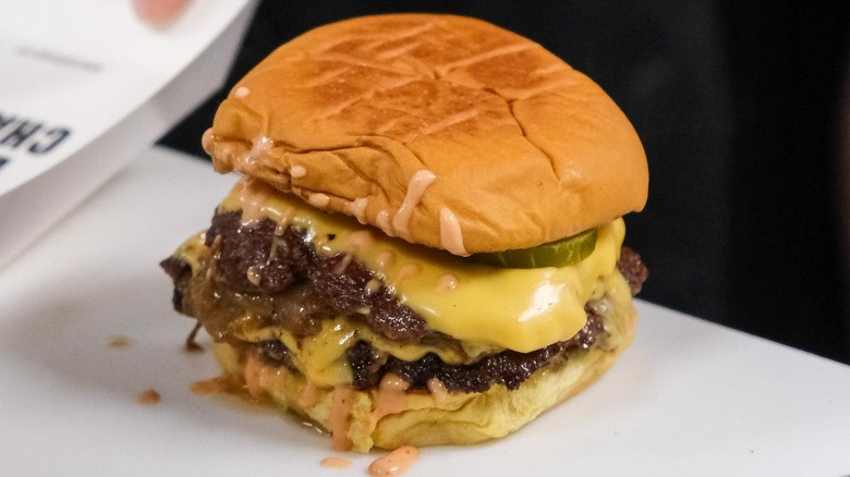 NADC burger close-up