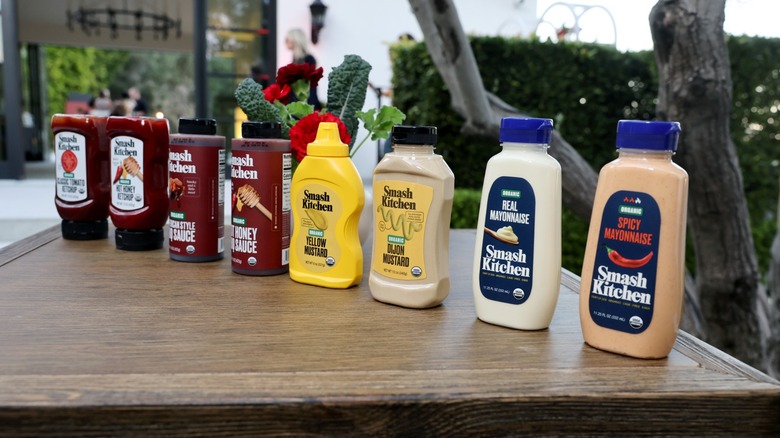 smash kitchen's full range of condiments