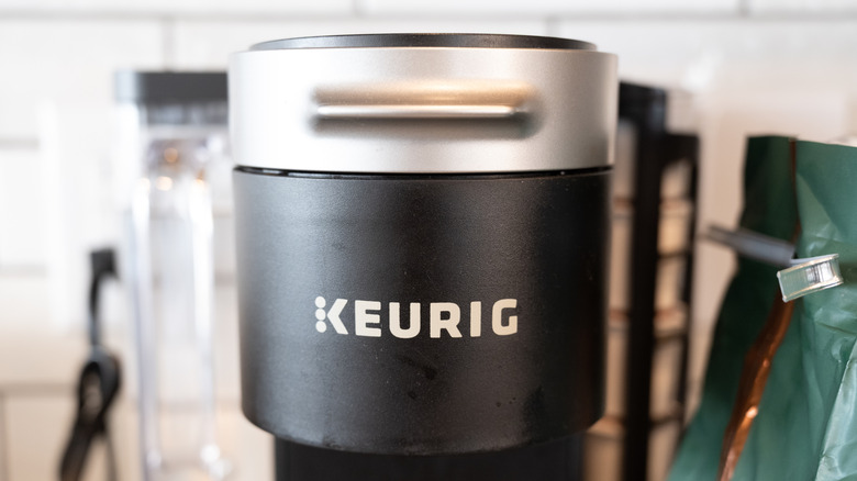 the top of a Keurig coffee maker