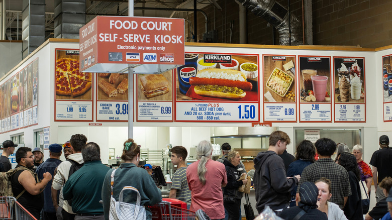 A busy day in Costco's food court