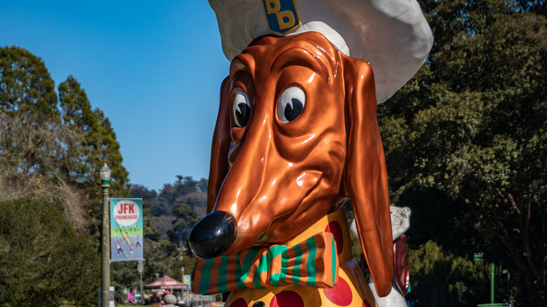 Doggie Diner's scary dog mascot