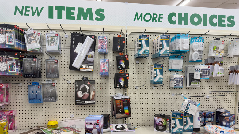 New items section of a Dollar Tree store
