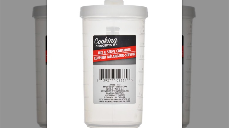 Cooking Concepts mix and serve container