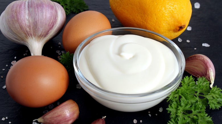 fresh homemade mayonnaise