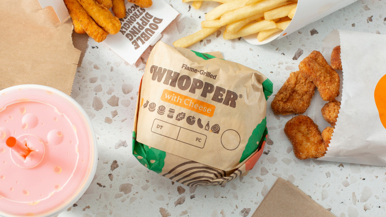 Whopper with Burger King items