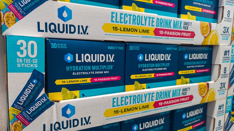 lemon lime and passion fruit Liquid I.V. flavors